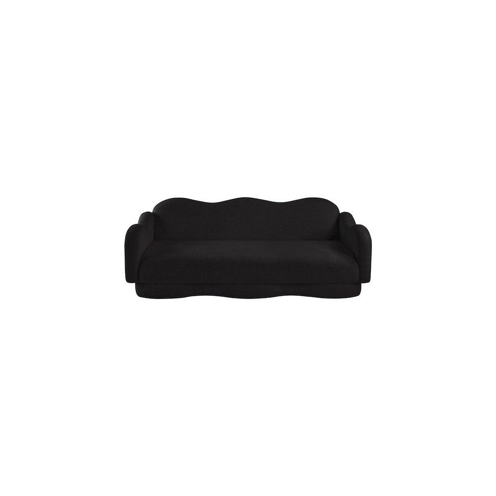 Bloom Black Teddy Fabric Sofa