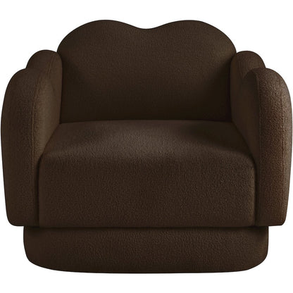 Bloom Brown Teddy Fabric Chair