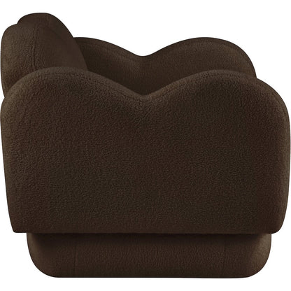 Bloom Brown Teddy Fabric Chair