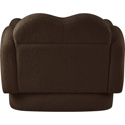 Bloom Brown Teddy Fabric Chair