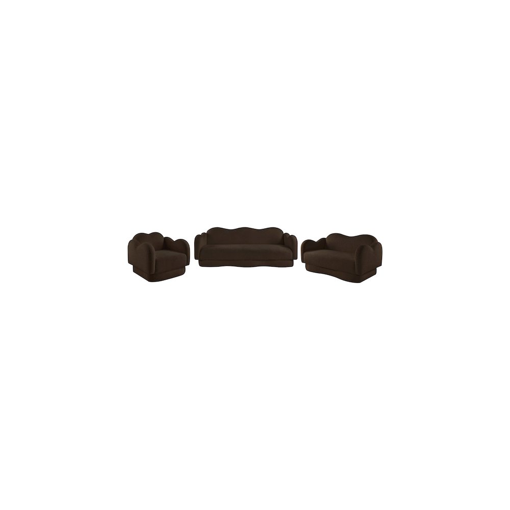 Bloom Brown Teddy Fabric Chair