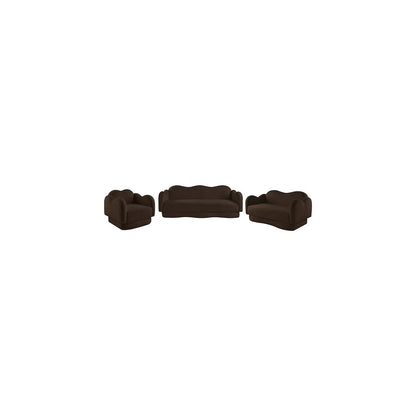 Bloom Brown Teddy Fabric Chair