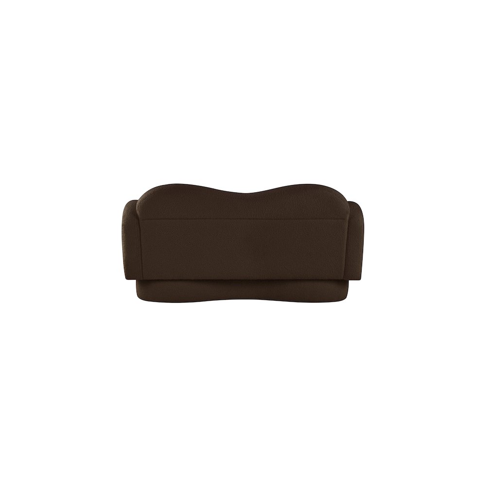 Bloom Brown Teddy Fabric Loveseat