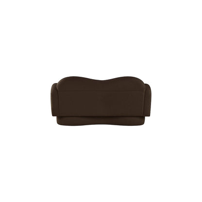 Bloom Brown Teddy Fabric Loveseat