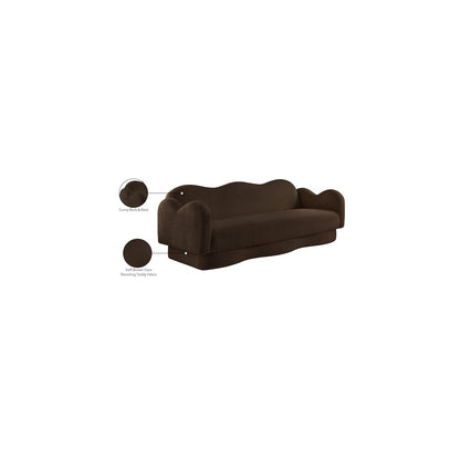 Bloom Brown Teddy Fabric Sofa