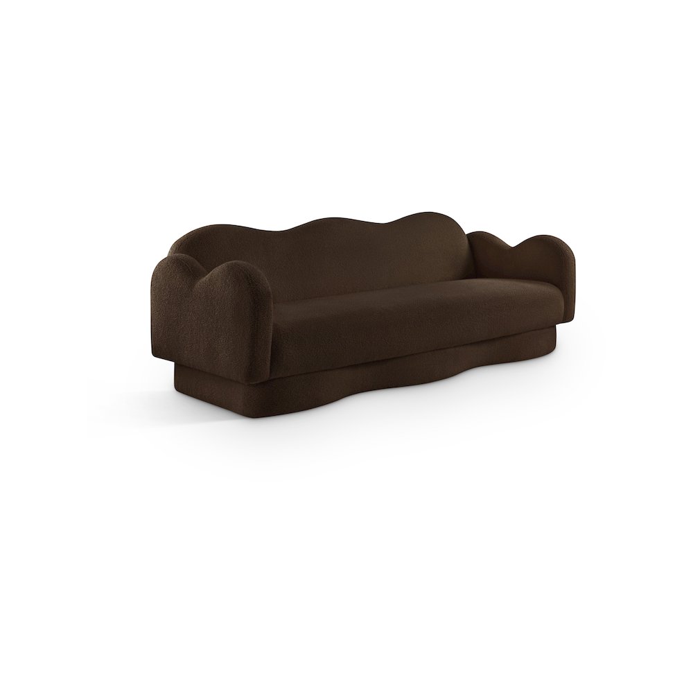 Bloom Brown Teddy Fabric Sofa