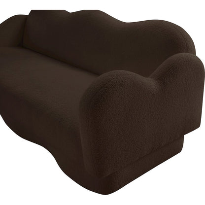 Bloom Brown Teddy Fabric Sofa