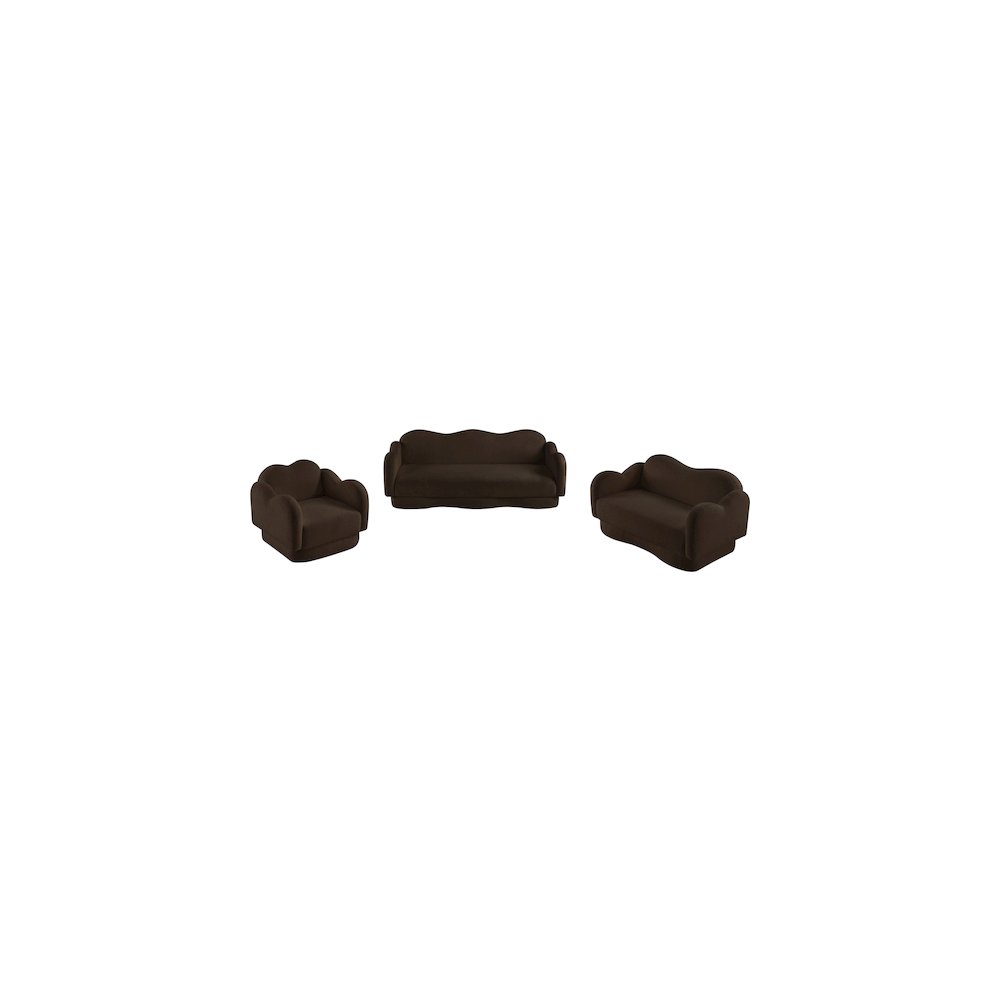 Bloom Brown Teddy Fabric Sofa