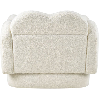 Bloom Cream Teddy Fabric Chair