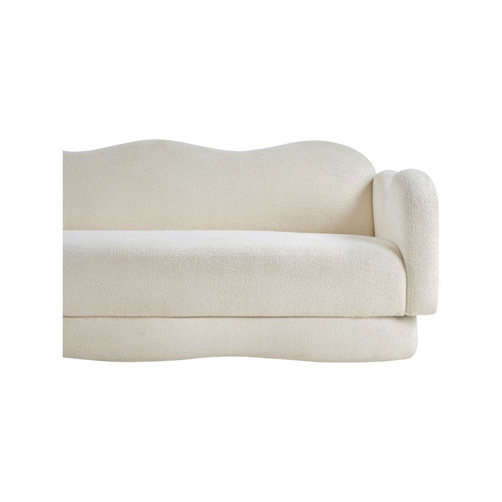 Bloom Cream Teddy Fabric Sofa