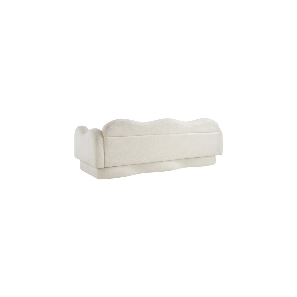 Bloom Cream Teddy Fabric Sofa