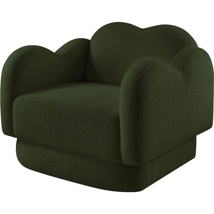 Bloom Green Teddy Fabric Chair