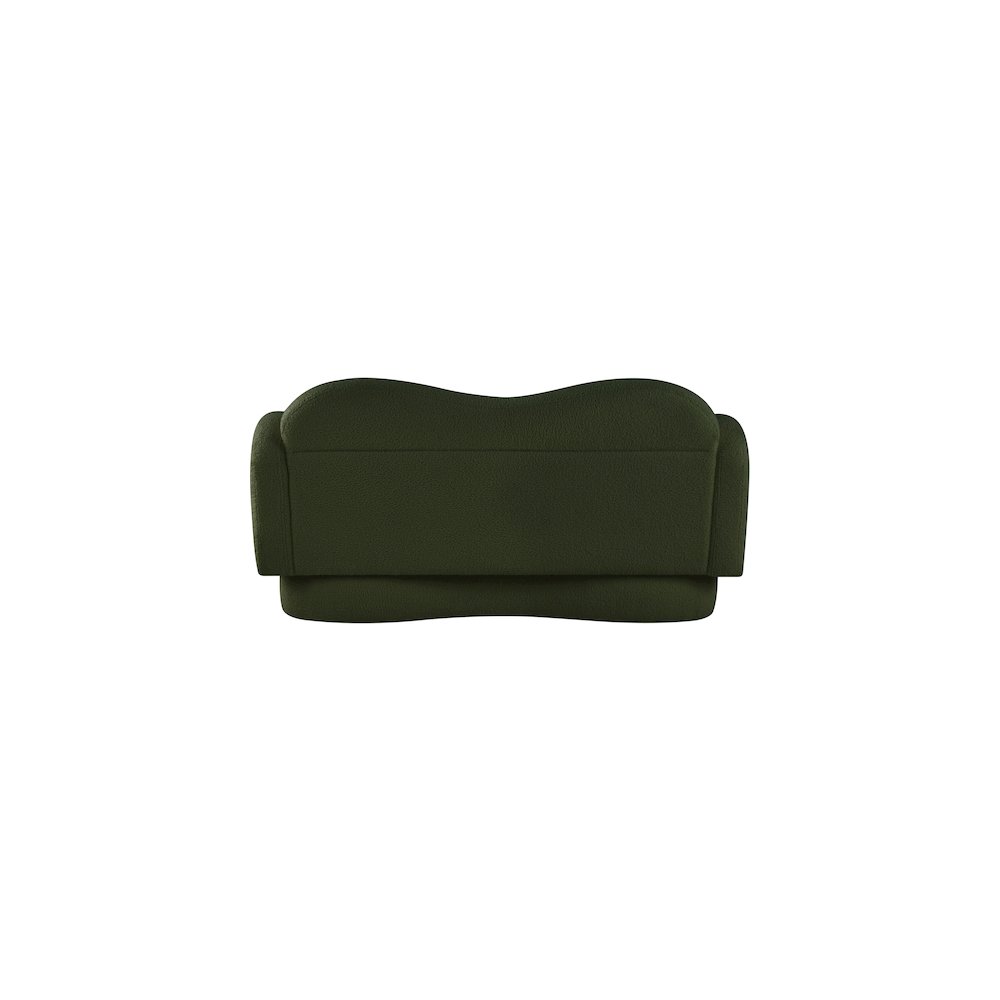 Bloom Green Teddy Fabric Loveseat