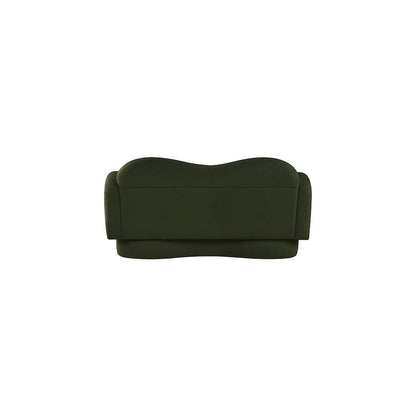 Bloom Green Teddy Fabric Loveseat