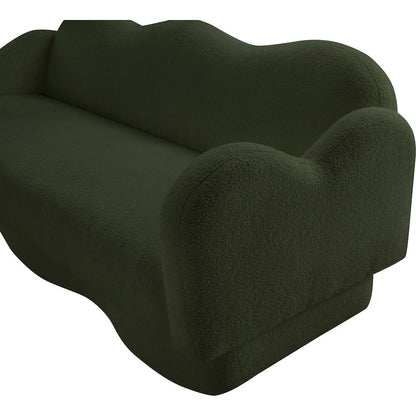 Bloom Green Teddy Fabric Sofa