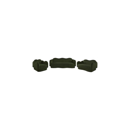 Bloom Green Teddy Fabric Sofa