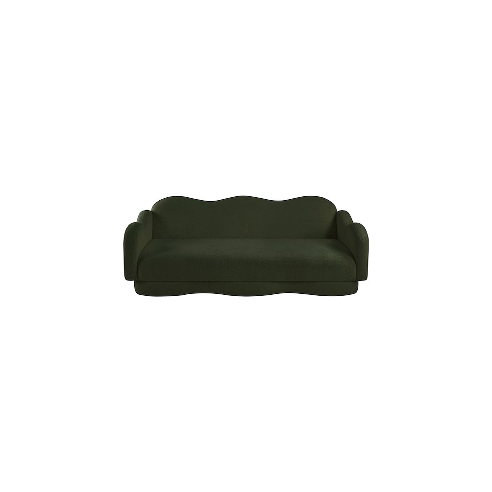 Bloom Green Teddy Fabric Sofa