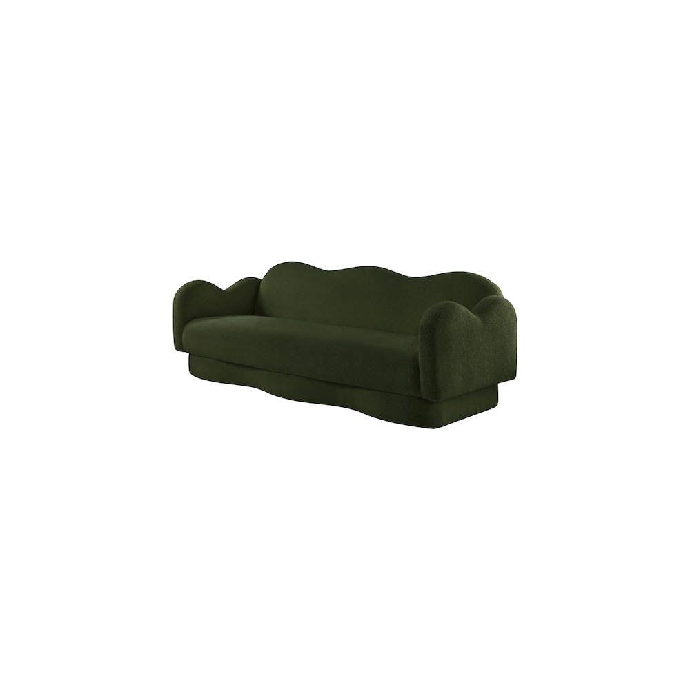 Bloom Green Teddy Fabric Sofa