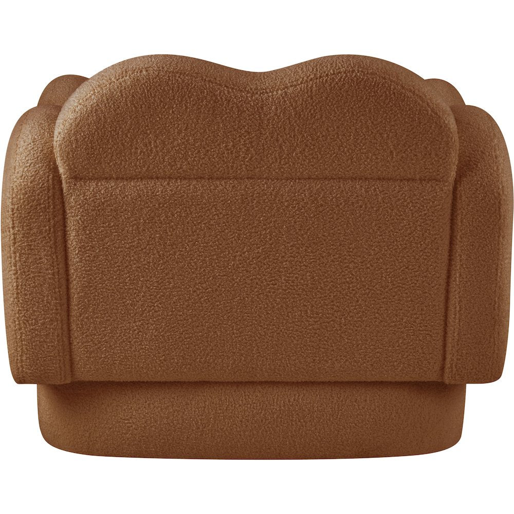 Bloom Saddle Teddy Fabric Chair