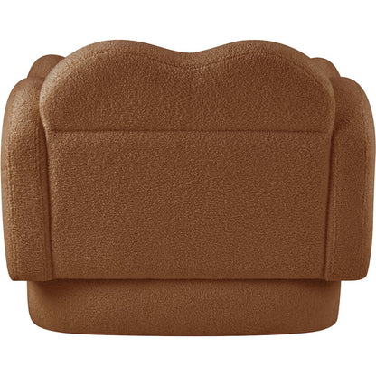 Bloom Saddle Teddy Fabric Chair