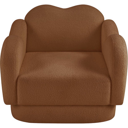 Bloom Saddle Teddy Fabric Chair