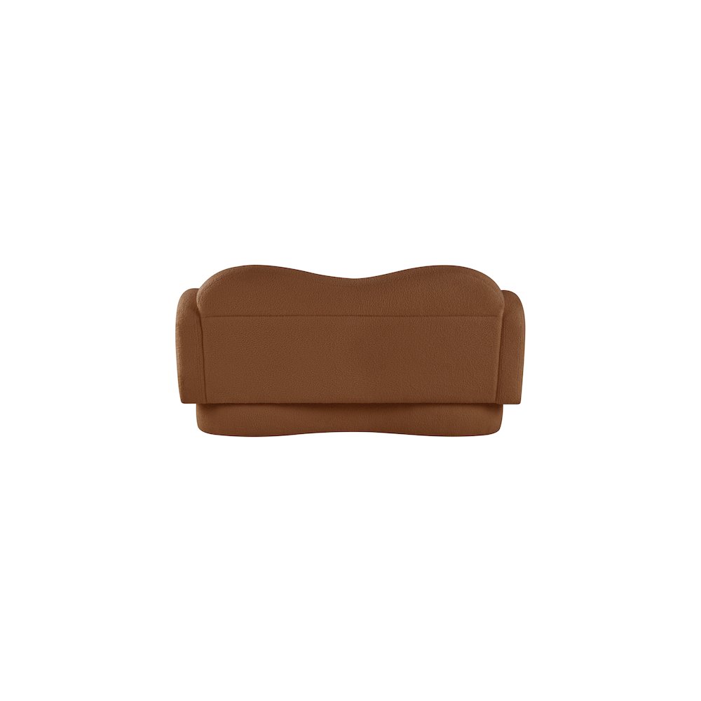 Bloom Saddle Teddy Fabric Loveseat