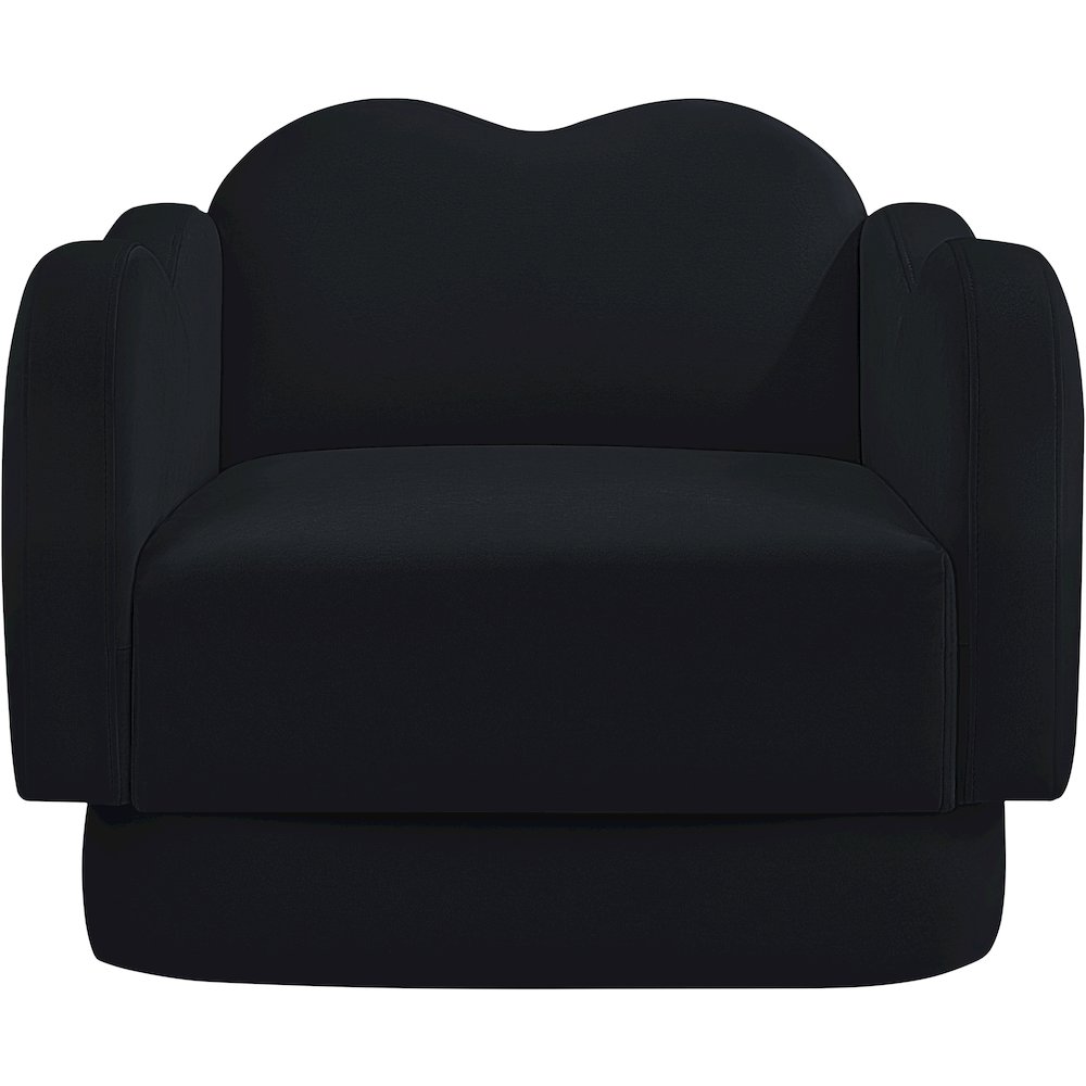 Bloom Black Velvet Chair