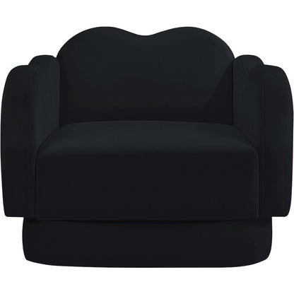 Bloom Black Velvet Chair
