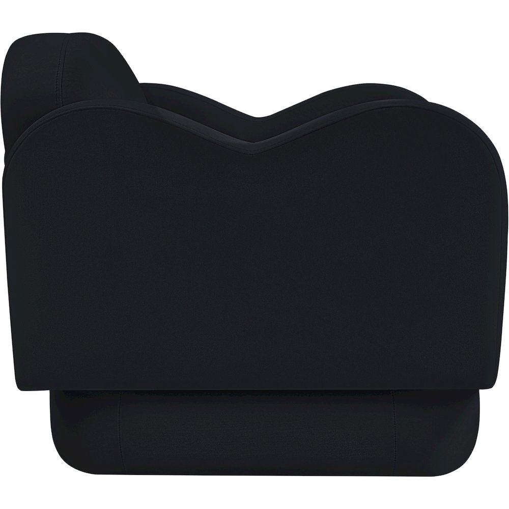 Bloom Black Velvet Chair