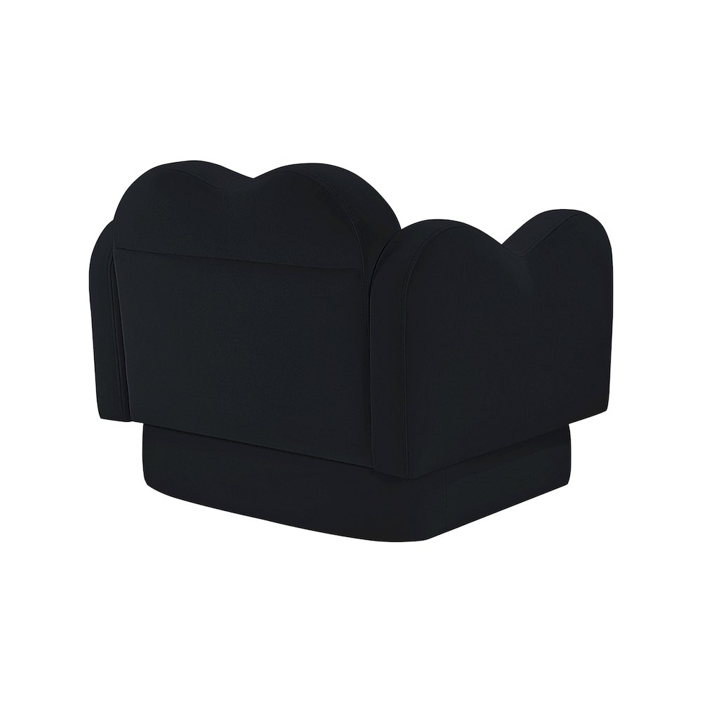 Bloom Black Velvet Chair