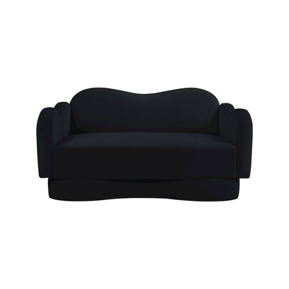 Bloom Black Velvet Loveseat