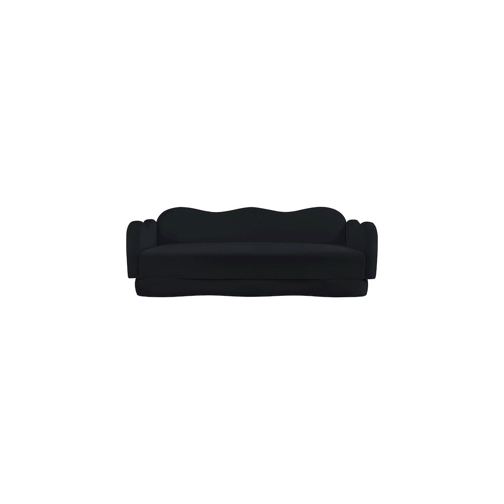 Bloom Black Velvet Sofa