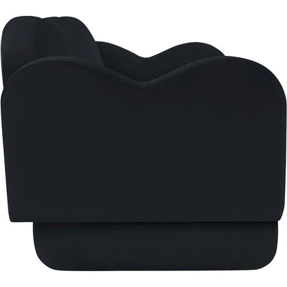 Bloom Black Velvet Sofa