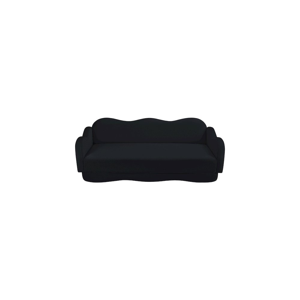 Bloom Black Velvet Sofa