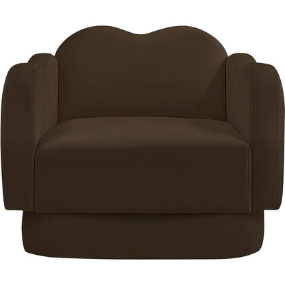 Bloom Brown Velvet Chair
