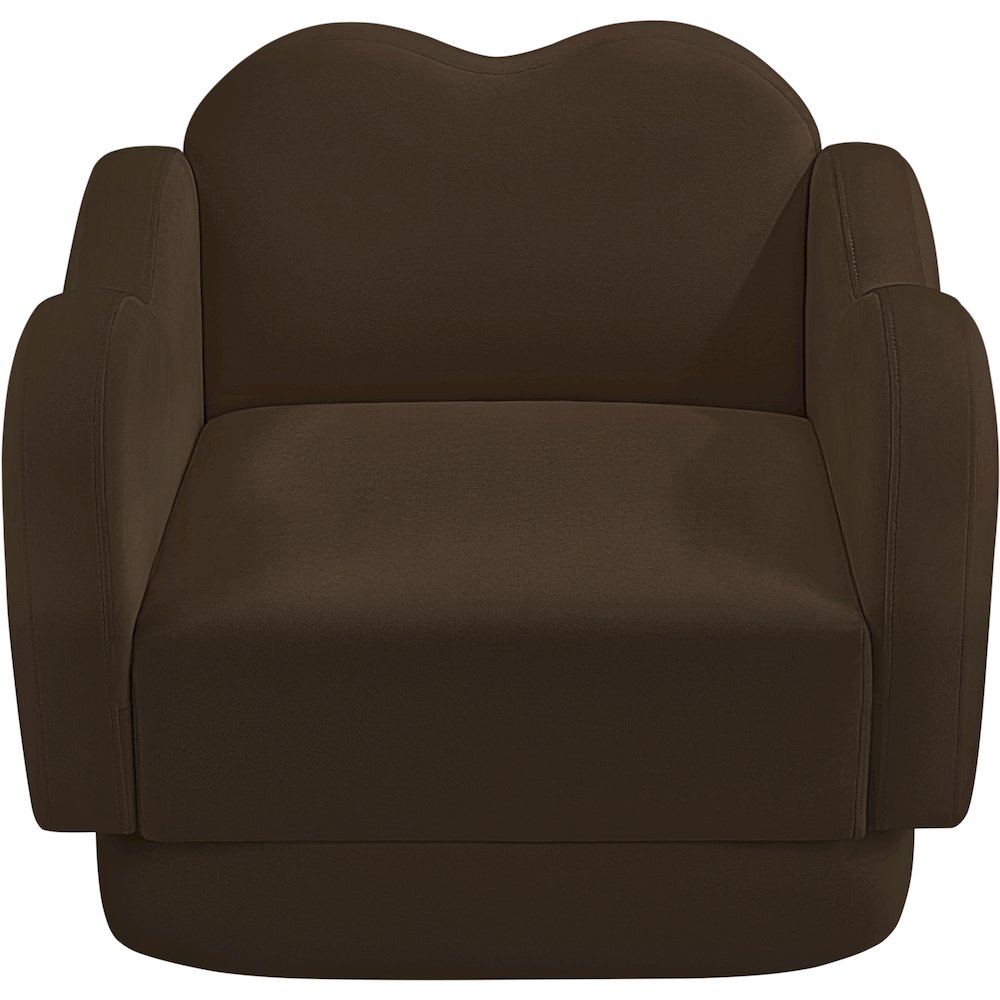Bloom Brown Velvet Chair