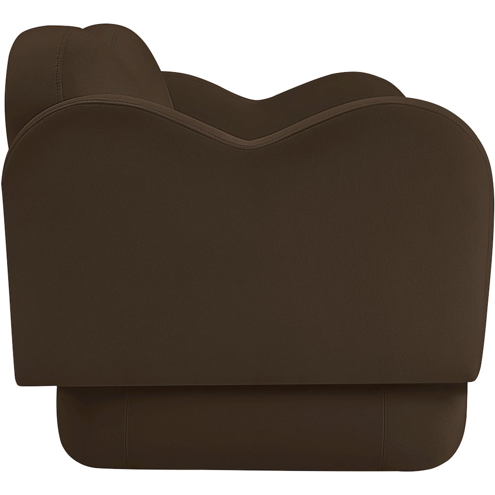 Bloom Brown Velvet Loveseat