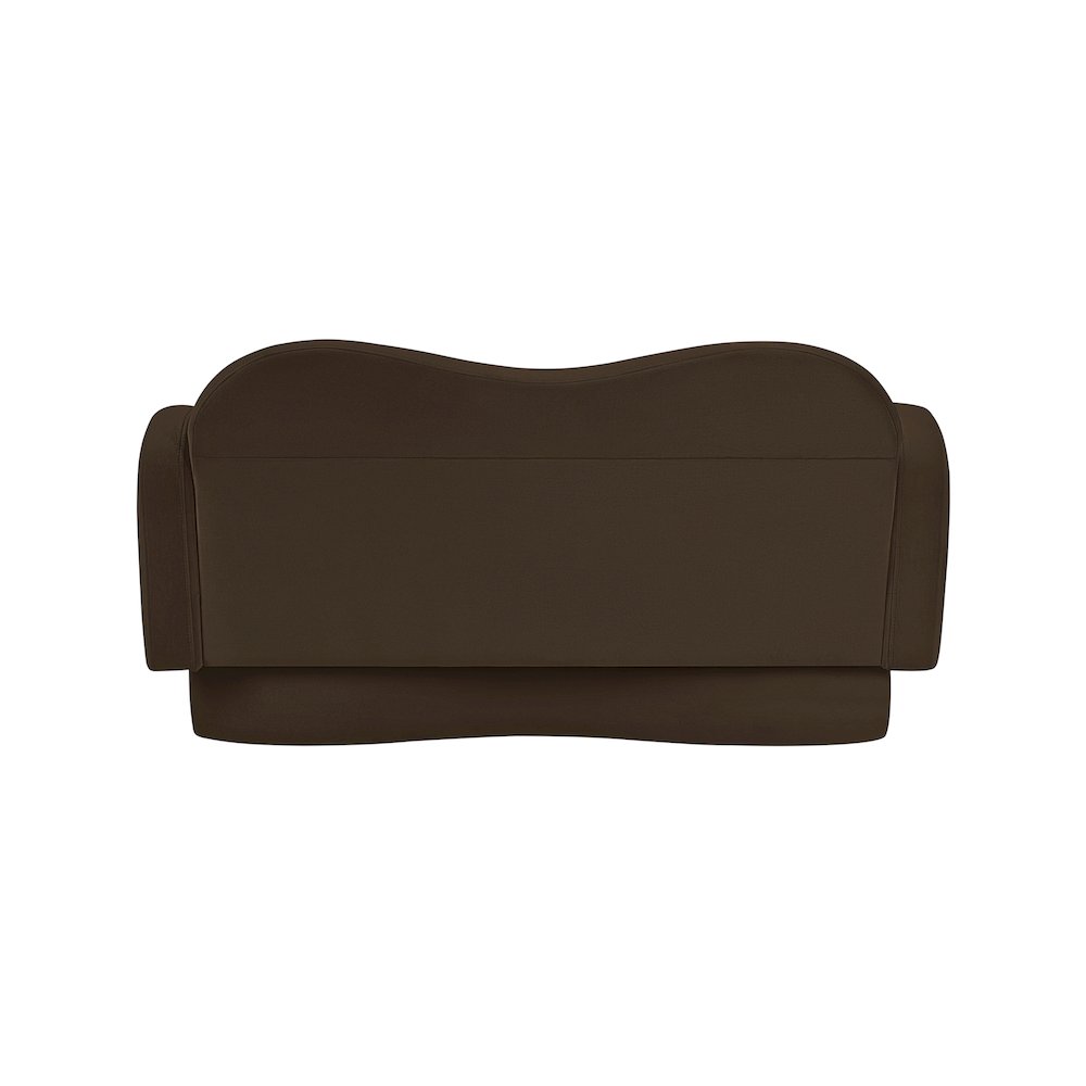 Bloom Brown Velvet Loveseat