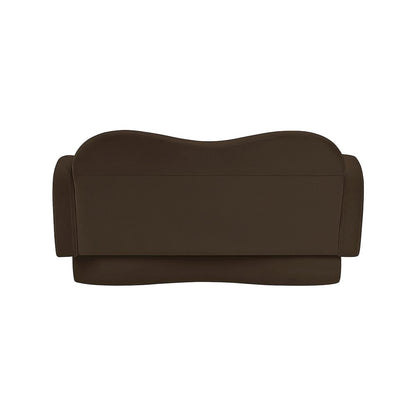 Bloom Brown Velvet Loveseat