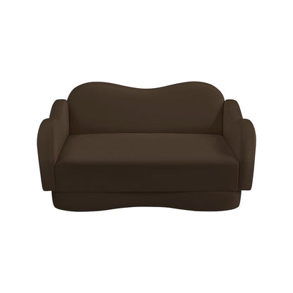 Bloom Brown Velvet Loveseat
