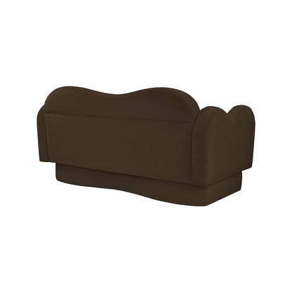 Bloom Brown Velvet Loveseat