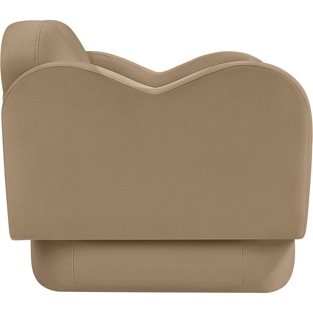 Bloom Camel Velvet Chair