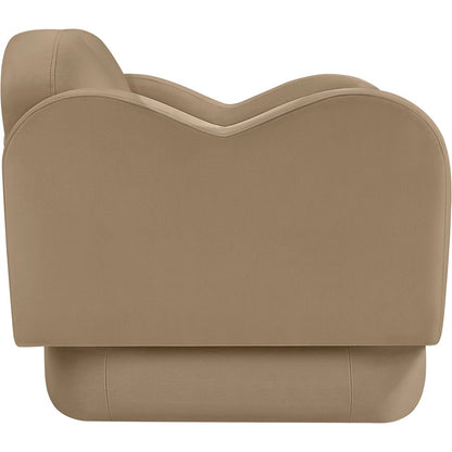 Bloom Camel Velvet Chair