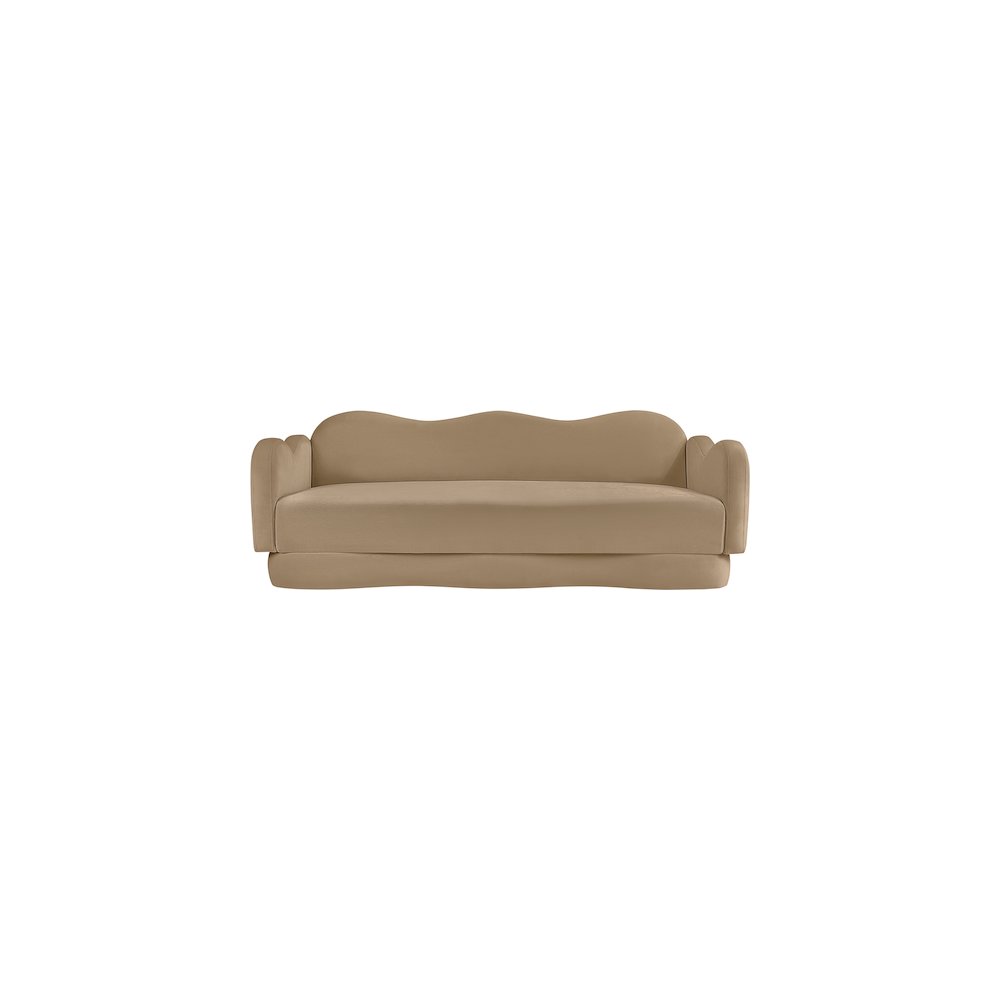 Bloom Camel Velvet Sofa