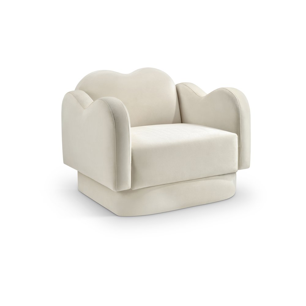 Bloom Cream Velvet Chair