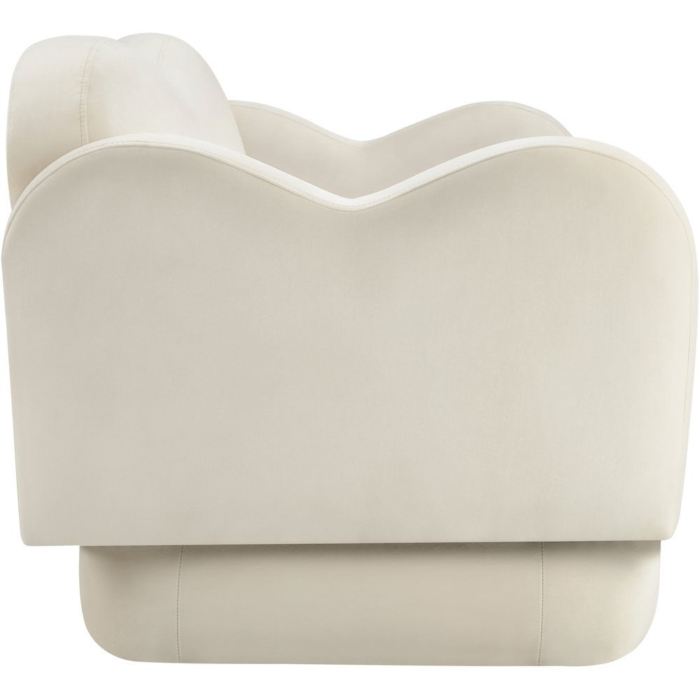 Bloom Cream Velvet Loveseat