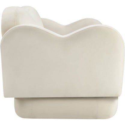 Bloom Cream Velvet Loveseat
