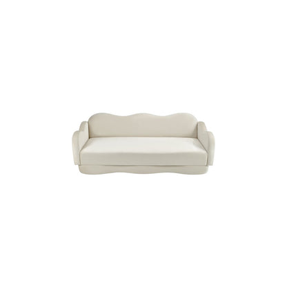 Bloom Cream Velvet Sofa