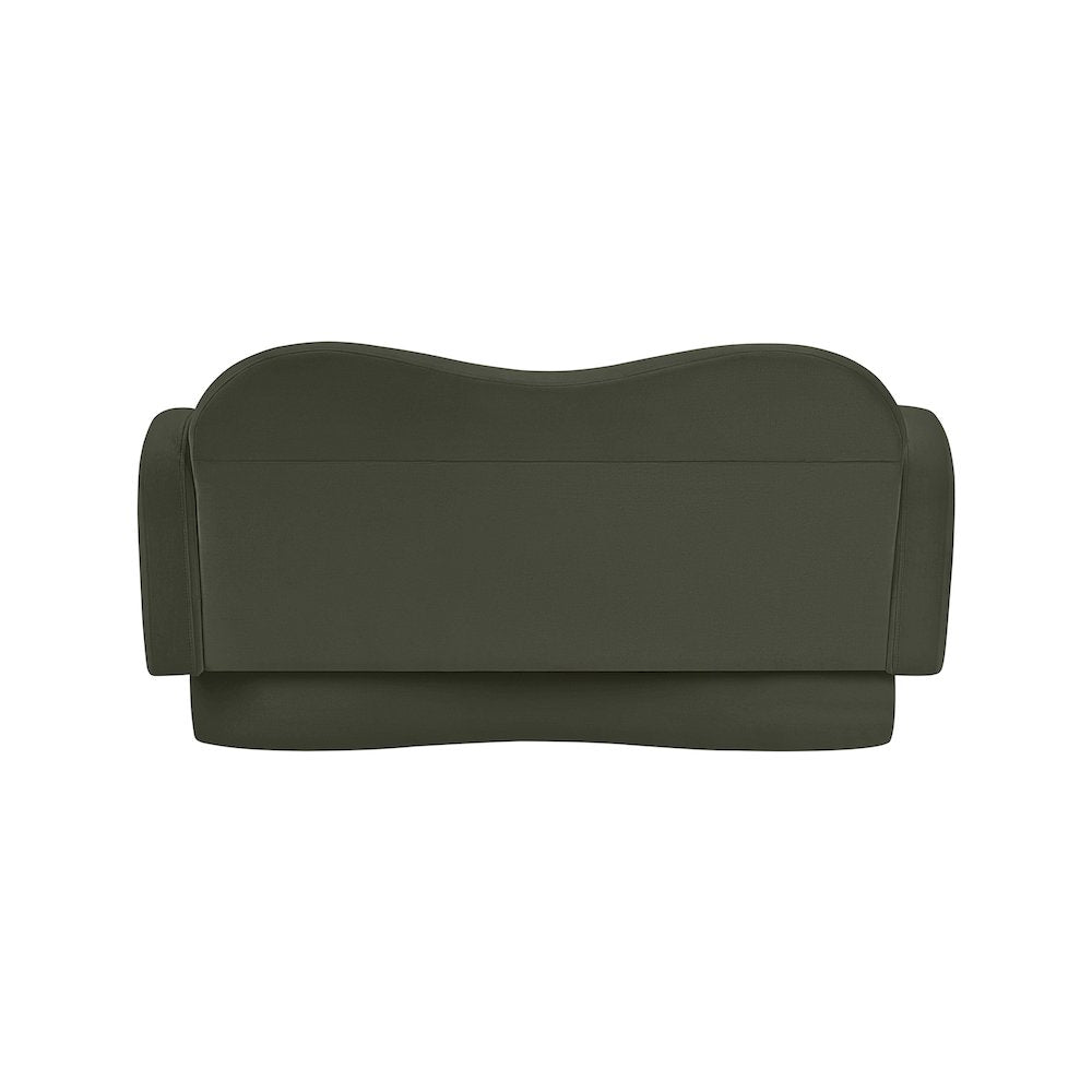 Bloom Green Velvet Loveseat