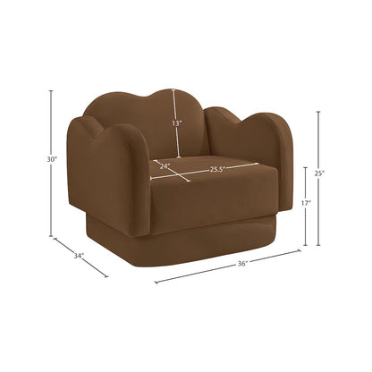 Bloom Saddle Velvet Chair